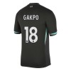 Maglia ufficiale Liverpool Gakpo 18 Trasferta 2024-25 per Bambino